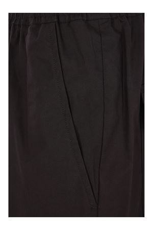 Black cotton cropped trousers RICK OWENS | RU01F2381P09